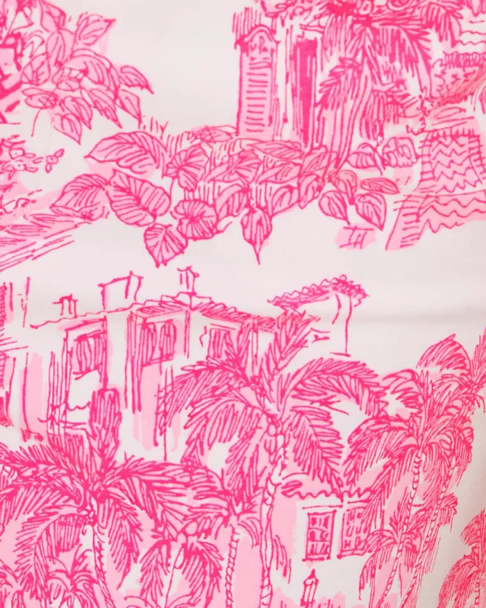 5034 Gretchen High Rise Short Resort White Pb Anniversary Toile Women Lilly Pulitzer Bottoms 5034 Gretchen High Rise Short Resort White Pb Anniversary Toile Women Lilly Pulitzer Bottoms