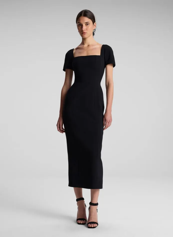 ALC Dresses Women Elvie Midi Dress Black