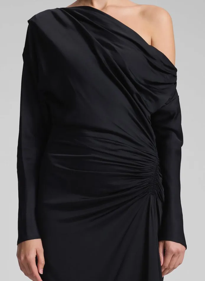 ALC Dresses Women Piper Satin Gown Black