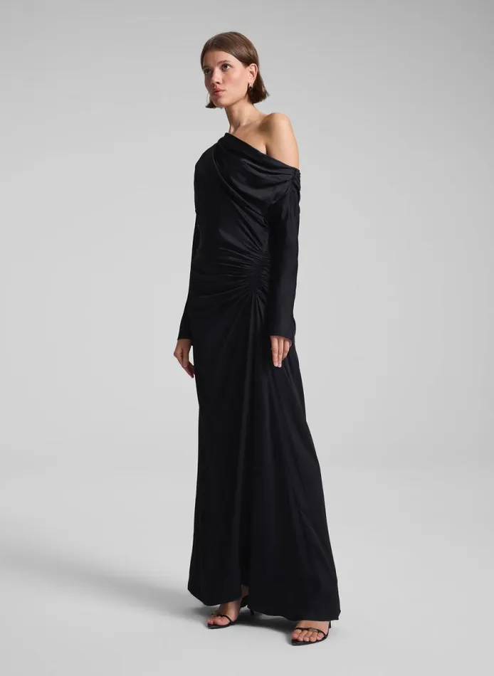 ALC Dresses Women Piper Satin Gown Black