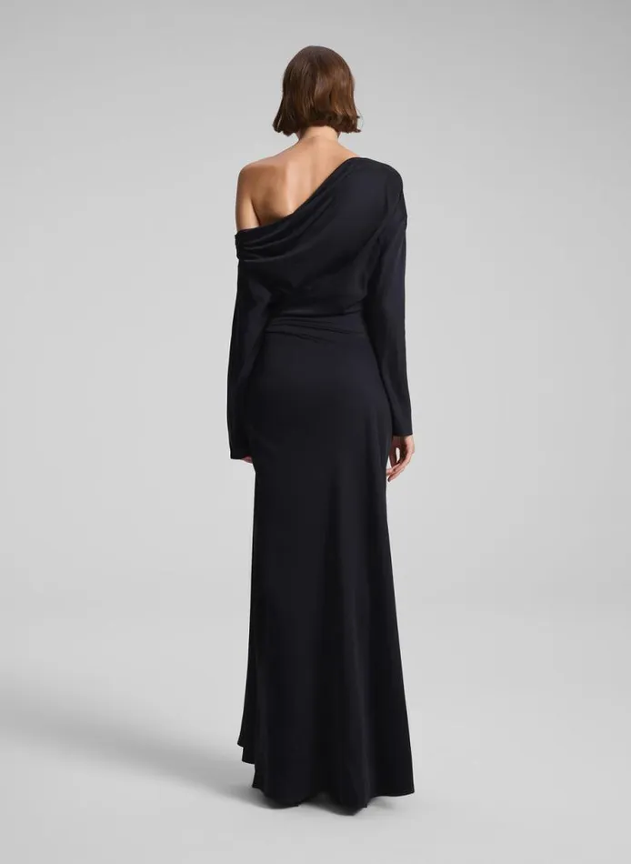 ALC Dresses Women Piper Satin Gown Black
