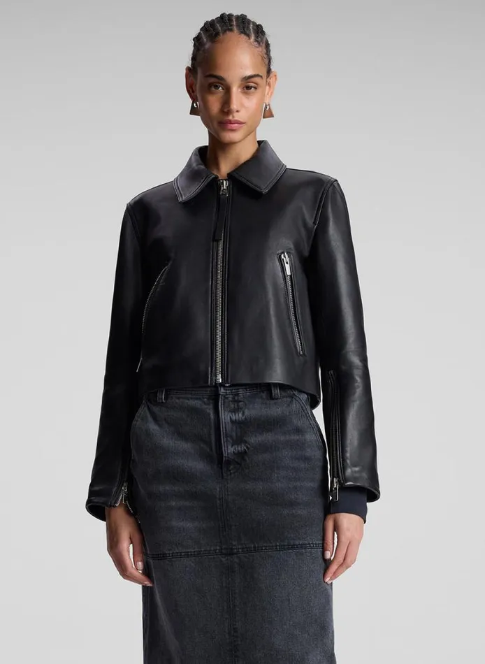 ALC Jackets and Coats Women Tatum Leather Jacket Black