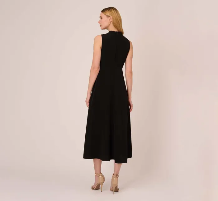 Adrianna Papell Colorblock Matte Crepe Cropped Jumpsuit With Skirt Overlay In Black Ivory BlackIvory Women Jumpsuits Adrianna Papell Colorblock Matte Crepe Cropped Jumpsuit With Skirt Overlay In Black Ivory BlackIvory Women Jumpsuits