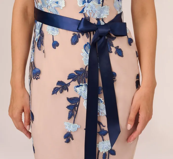 Adrianna Papell Embroidered Sheath Dress In Midnight Multi Nude Midnight MultiNude Women Short Dresses Adrianna Papell Embroidered Sheath Dress In Midnight Multi Nude Midnight MultiNude Women Short Dresses