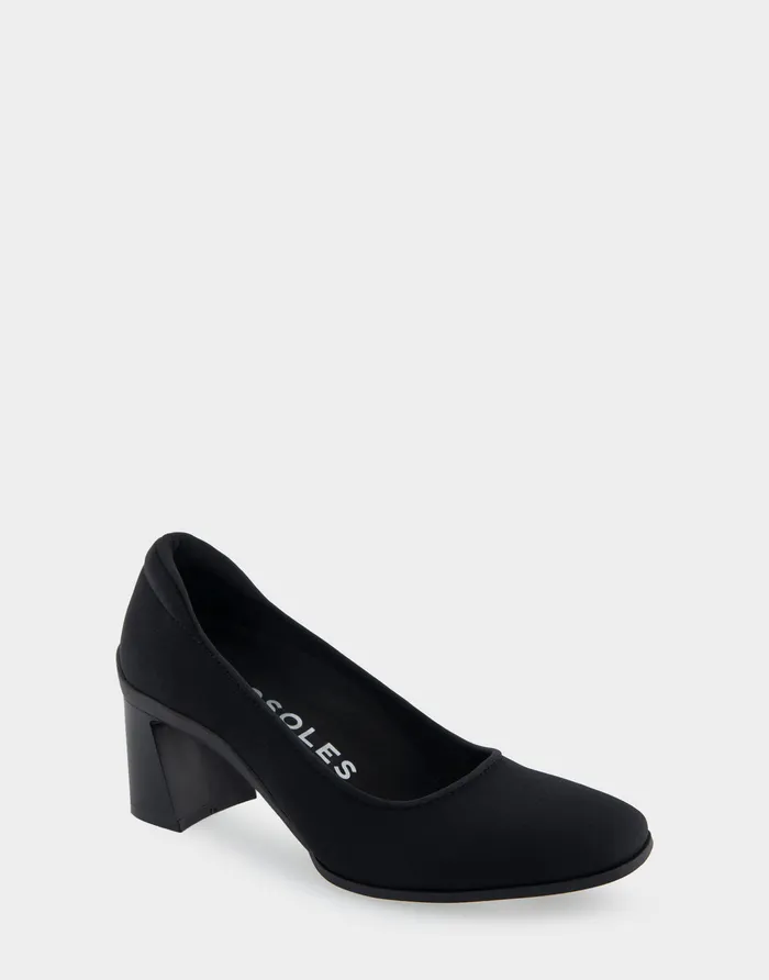 Aerosoles Clogs and Mules Comfortable Mid Heel Pump In Black Stretch Fabric Stretch Fabric 8211 Women Aerosoles Clogs and Mules Comfortable Mid Heel Pump In Black Stretch Fabric Stretch Fabric 8211 Women
