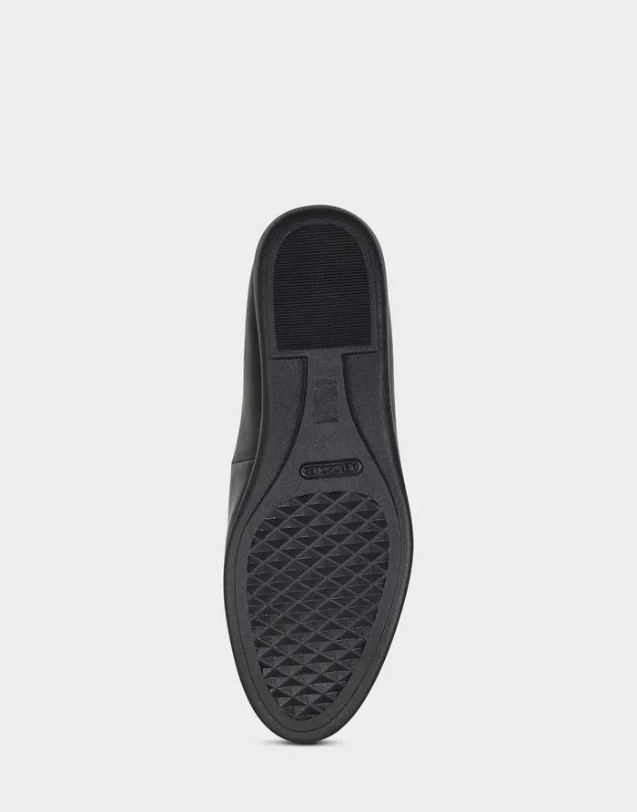 Aerosoles Clogs and Mules Comfortable Woven Plug Loafer In Black Faux Leather 8211 Women