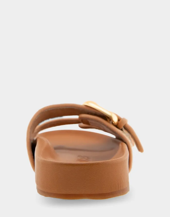 Aerosoles Flats Comfortable Two Band Molded Footbed Sandal In Natural Raffia Combo Raffia Fabric 8211 Women