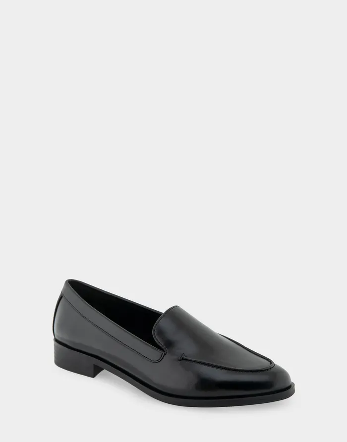 Aerosoles Loafers Comfortable Tailored Loafer In Black Burnished Faux Leather Faux Leather 8211 Women Aerosoles Loafers Comfortable Tailored Loafer In Black Burnished Faux Leather Faux Leather 8211 Women
