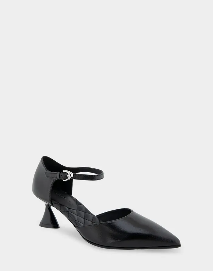 Aerosoles Pumps Comfortable Point Toe Two Piece Statement Heel Pump In Black Leather 8211 Women Aerosoles Pumps Comfortable Point Toe Two Piece Statement Heel Pump In Black Leather 8211 Women