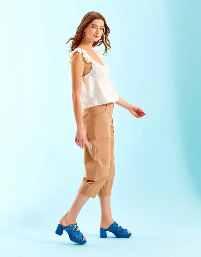 Aerosoles Wide Width Sandals Comfortable Crisscross Platform Slide Sandal In Denim Fabric Denim Fabric 8211 Women