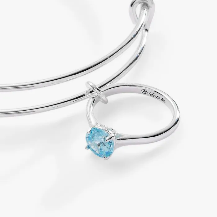Alex And Ani Bracelets Women BrideToBe Bangle Silver