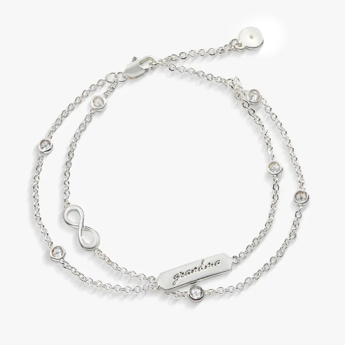 Alex And Ani Bracelets Women Grandma039 Infinity Chain Bracelet Adjustable Silver