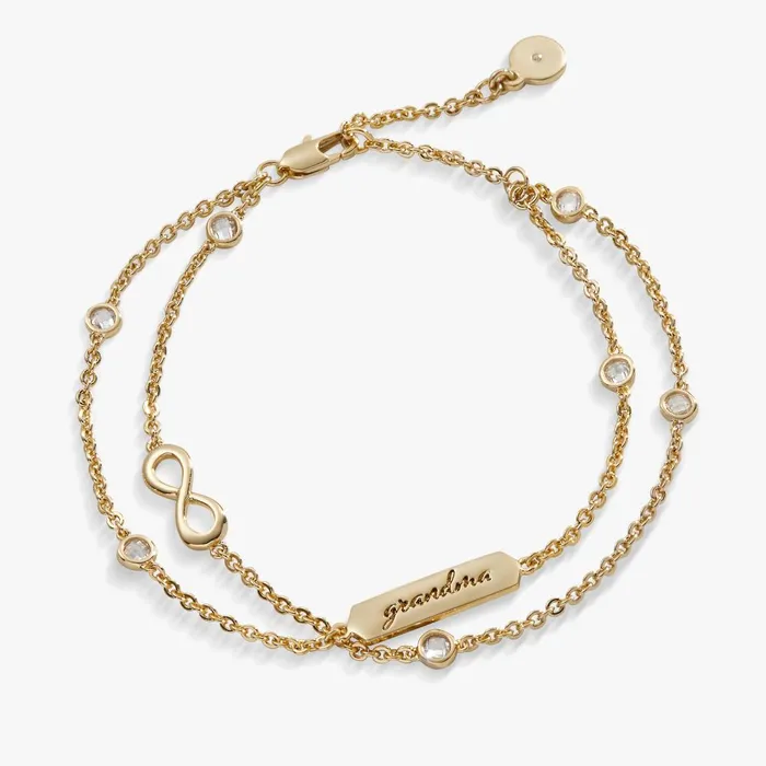Alex And Ani Bracelets Women Grandma039 Infinity Chain Bracelet Adjustable Silver