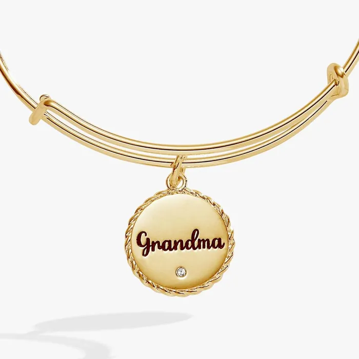 Alex And Ani Bracelets Women Grandma Charm Bangle Gold