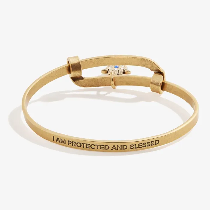 Alex And Ani Bracelets Women Motivation Hamsa Charm Bangle Rafaelian Gold
