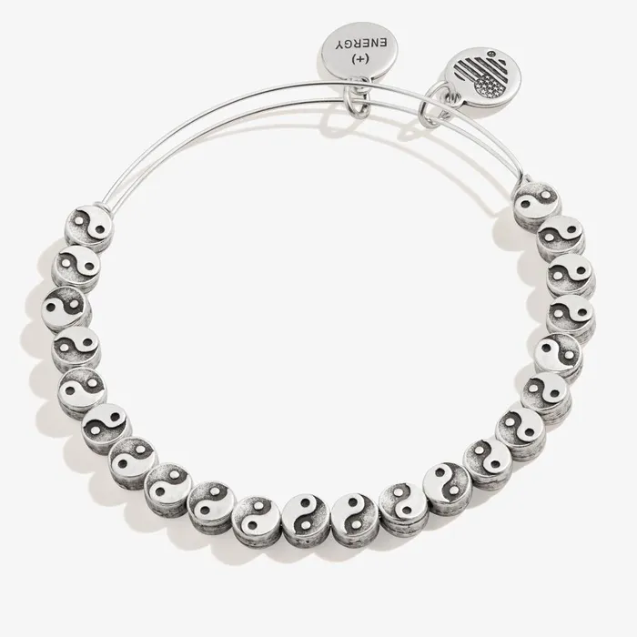 Alex And Ani Bracelets Women Yin Yang Beaded Bracelet Rafaelian Silver
