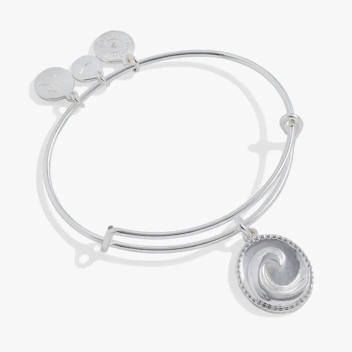 Alex And Ani Iconic Women Roll With The Tides Charm Bangle Gold
