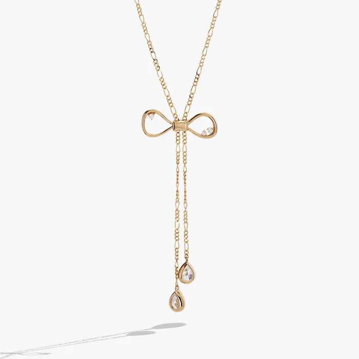 Alex And Ani Necklaces Women Coquette Bow Necklace Shiny Gold