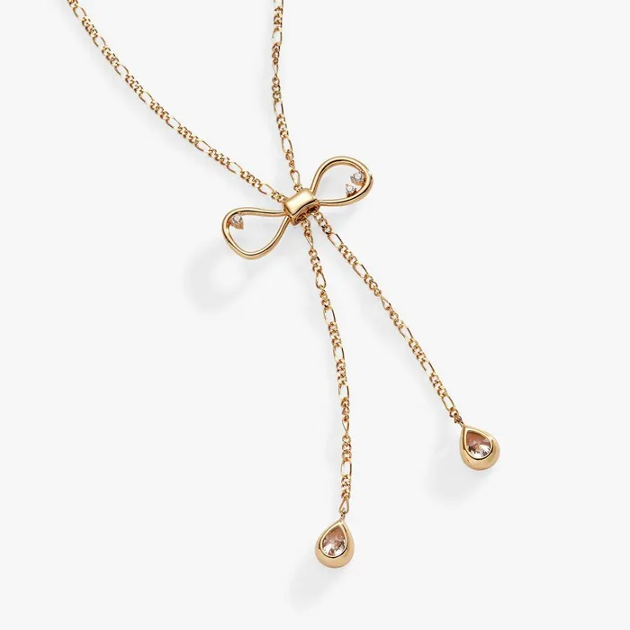 Alex And Ani Necklaces Women Coquette Bow Necklace Shiny Gold
