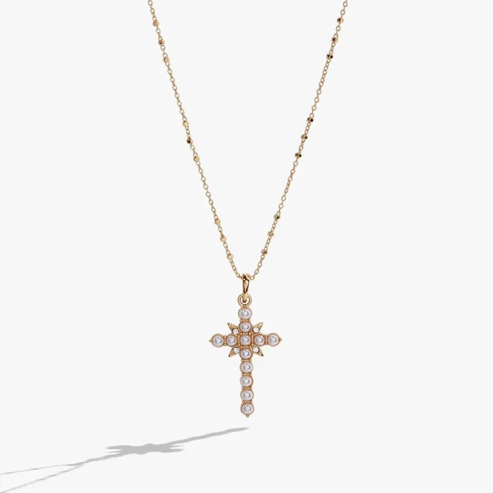 Alex And Ani Necklaces Women Divine Guides Cross Pendant Necklace Gold