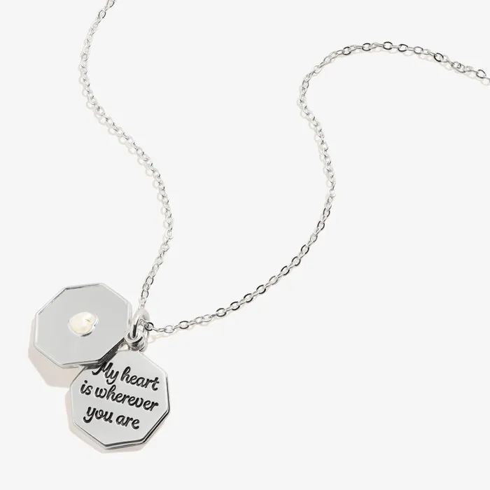 Alex And Ani Necklaces Women My Heart Is Wherever You Are039 Slider Necklace Adjustable Silver Alex And Ani Necklaces Women My Heart Is Wherever You Are039 Slider Necklace Adjustable Silver