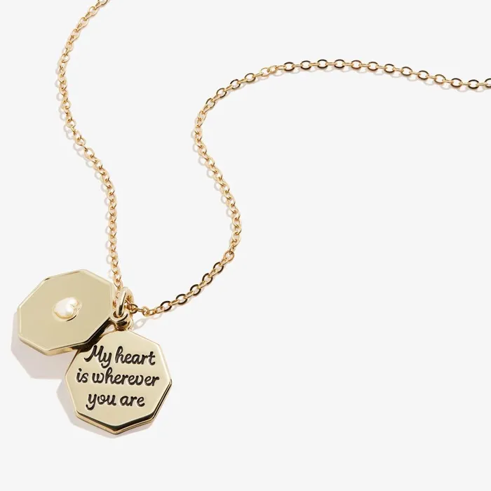 Alex And Ani Necklaces Women My Heart Is Wherever You Are039 Slider Necklace Adjustable Silver