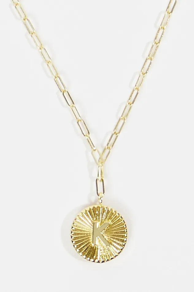 Altar8217d State 18K Gold Paperclip Burst Monogram Pendant Necklace 8211 K Women Jewelry Altar8217d State 18K Gold Paperclip Burst Monogram Pendant Necklace 8211 K Women Jewelry