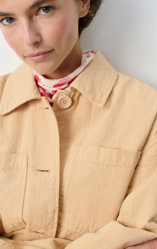 American Vintage Jackets and Blazers Women Jacket Rygybay Sand American Vintage Jackets and Blazers Women Jacket Rygybay Sand