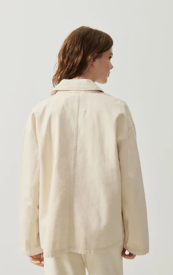 American Vintage Jackets and Blazers WomenMen Jacket Datcity Ecru American Vintage Jackets and Blazers WomenMen Jacket Datcity Ecru