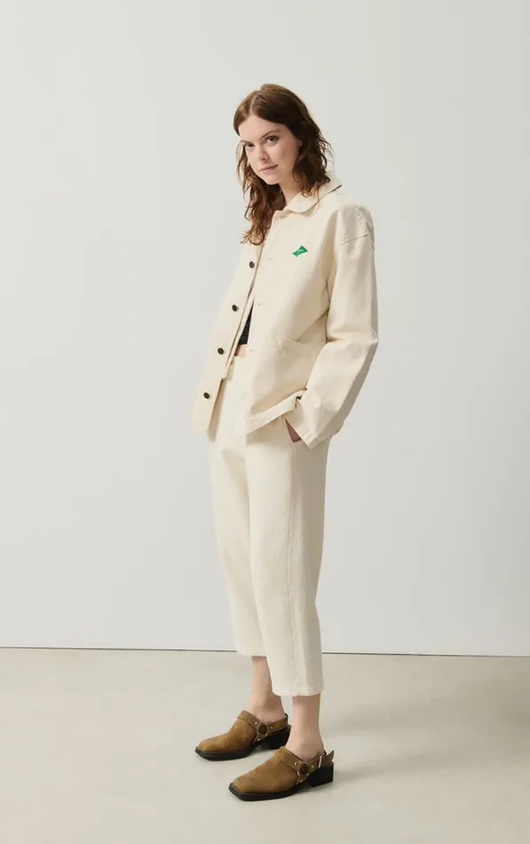 American Vintage Jackets and Blazers WomenMen Jacket Datcity Ecru American Vintage Jackets and Blazers WomenMen Jacket Datcity Ecru