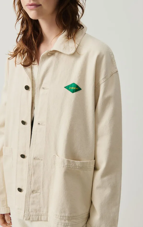 American Vintage Jackets and Blazers WomenMen Jacket Datcity Ecru American Vintage Jackets and Blazers WomenMen Jacket Datcity Ecru