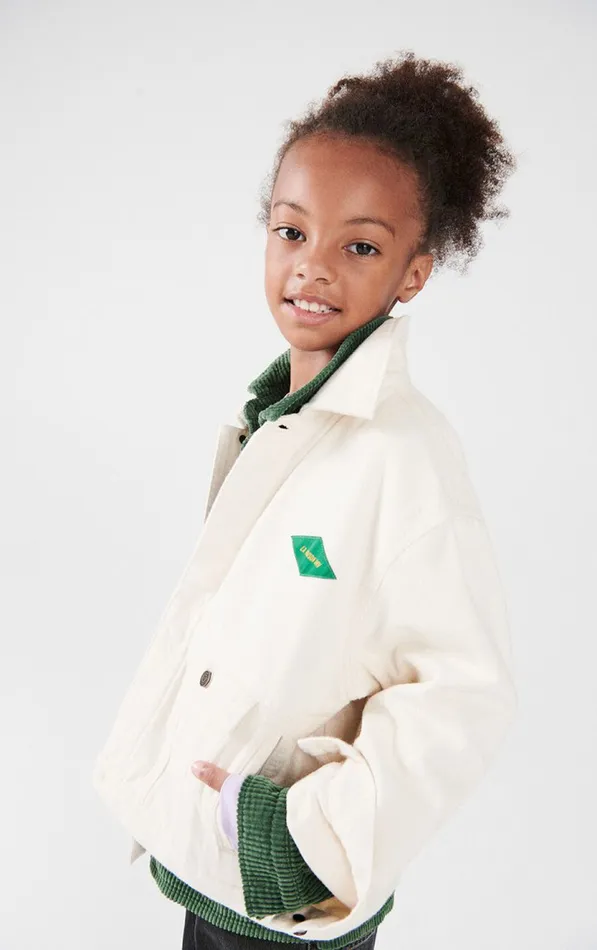 American Vintage Jackets and Coats Kids Jacket Spywood Ecru American Vintage Jackets and Coats Kids Jacket Spywood Ecru
