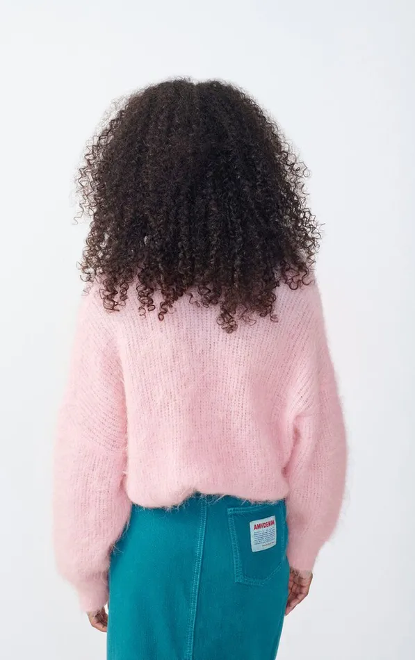 American Vintage Jumpers and Cardigans Women Cardigan Bymi Cotton Candy Melange American Vintage Jumpers and Cardigans Women Cardigan Bymi Cotton Candy Melange