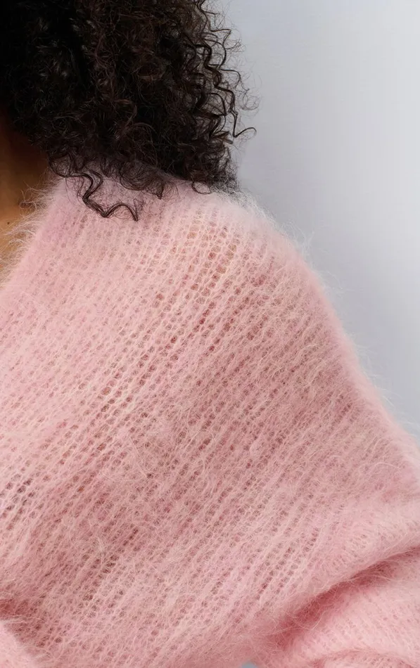 American Vintage Jumpers and Cardigans Women Cardigan Bymi Cotton Candy Melange American Vintage Jumpers and Cardigans Women Cardigan Bymi Cotton Candy Melange