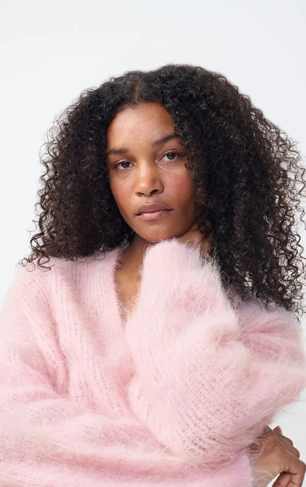 American Vintage Jumpers and Cardigans Women Cardigan Bymi Cotton Candy Melange American Vintage Jumpers and Cardigans Women Cardigan Bymi Cotton Candy Melange