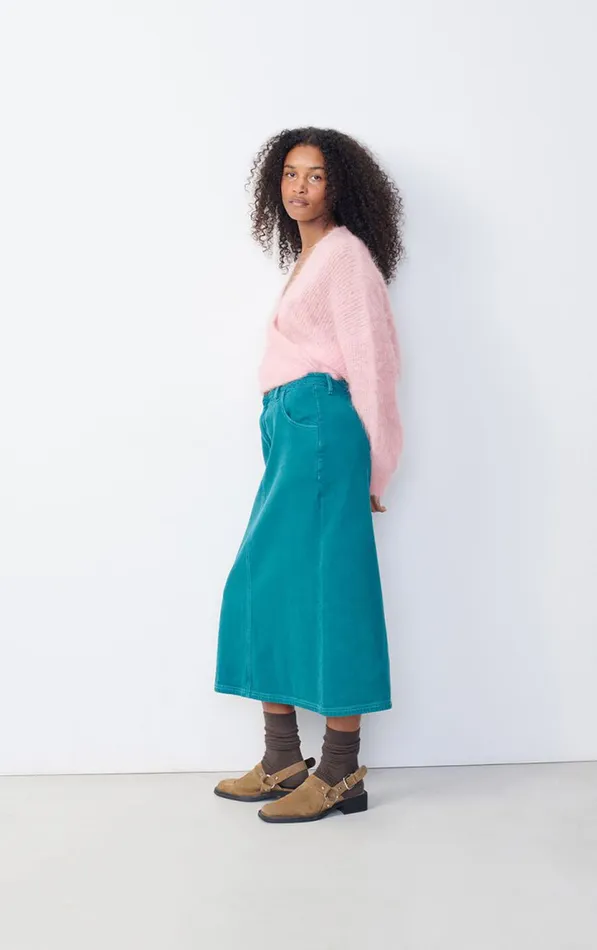 American Vintage Jumpers and Cardigans Women Cardigan Bymi Cotton Candy Melange American Vintage Jumpers and Cardigans Women Cardigan Bymi Cotton Candy Melange