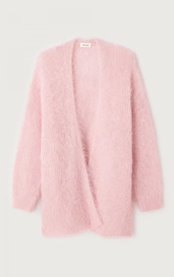 American Vintage Jumpers and Cardigans Women Cardigan Bymi Cotton Candy Melange American Vintage Jumpers and Cardigans Women Cardigan Bymi Cotton Candy Melange