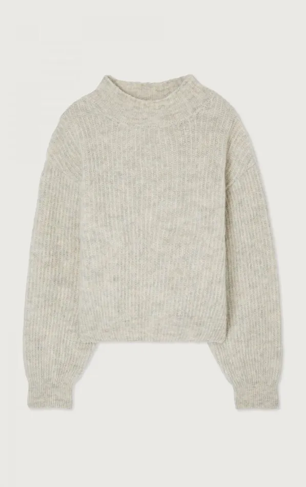 American Vintage Jumpers and Cardigans Women Jumper East Melange Powder Snow American Vintage Jumpers and Cardigans Women Jumper East Melange Powder Snow