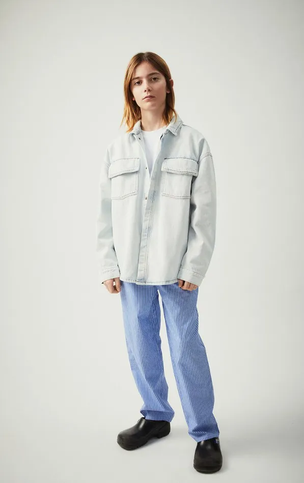 American Vintage Trousers and Shorts Kids Trousers Zatybay Aqua Stripes American Vintage Trousers and Shorts Kids Trousers Zatybay Aqua Stripes