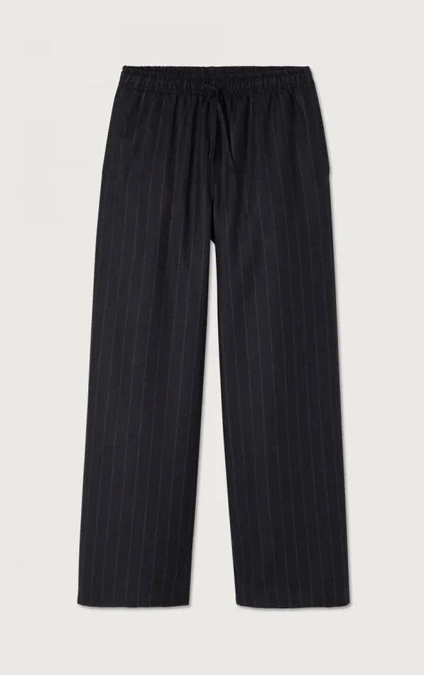 American Vintage Trousers Women Trousers Dirow Navy Stripes American Vintage Trousers Women Trousers Dirow Navy Stripes