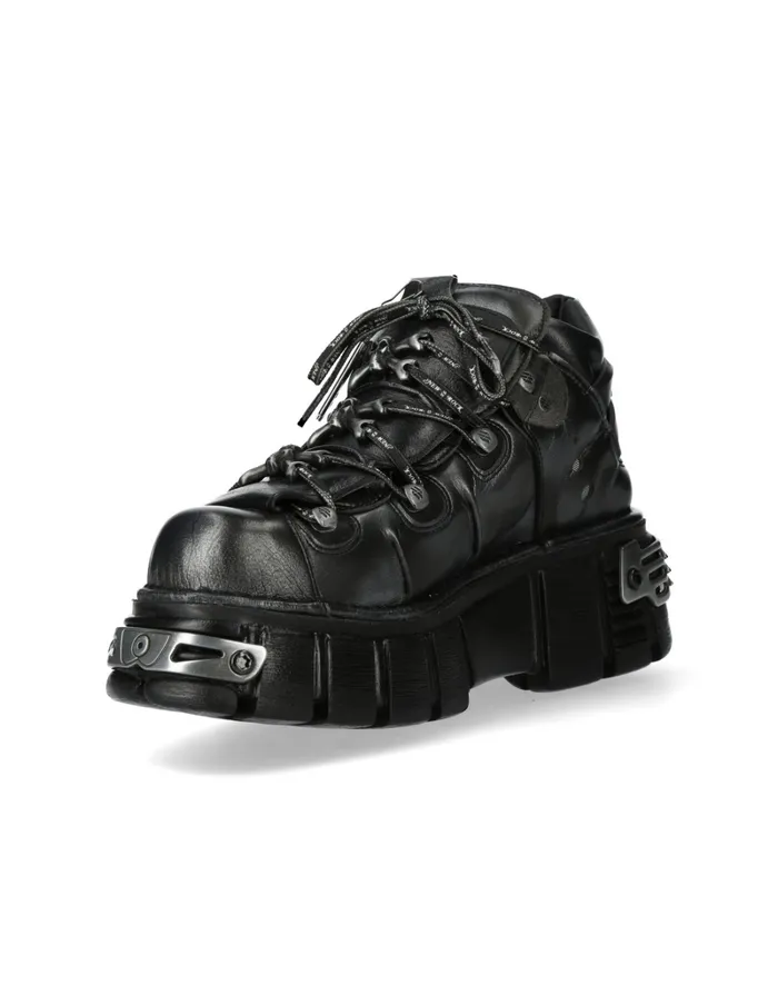 Ankle Boot Black Tower With Laces M106phscV2 WomenMen New Rock Booties