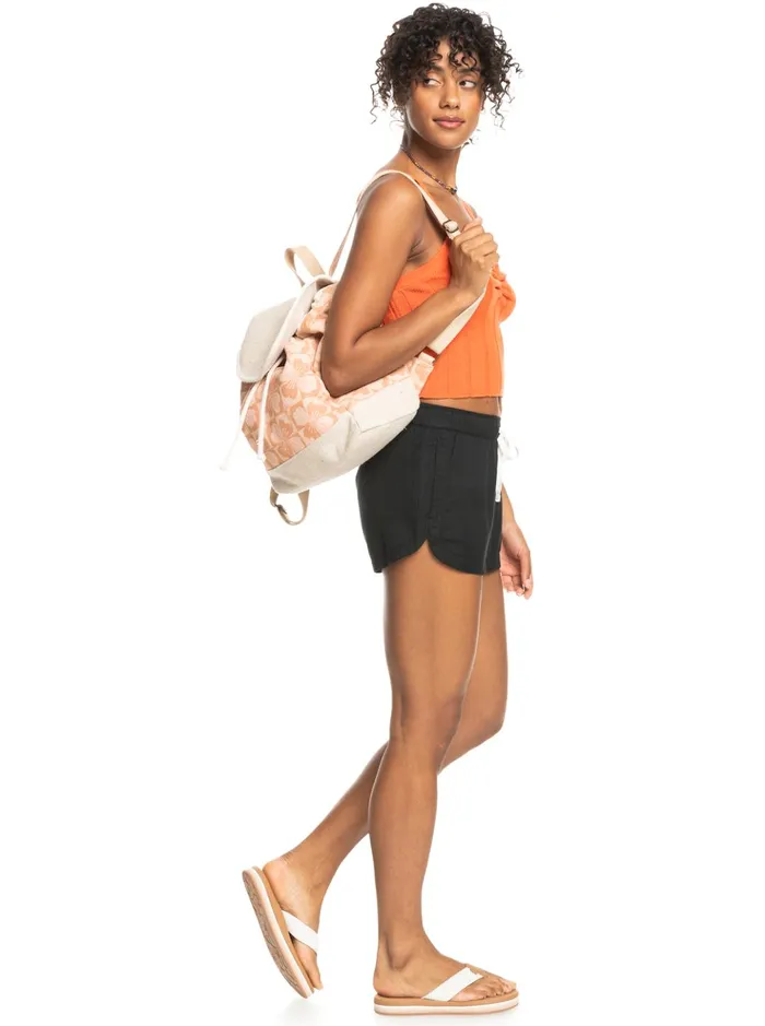 Backpacks Women Roxy Cute Palm Small Backpack Pale Dogwood Sun Clik