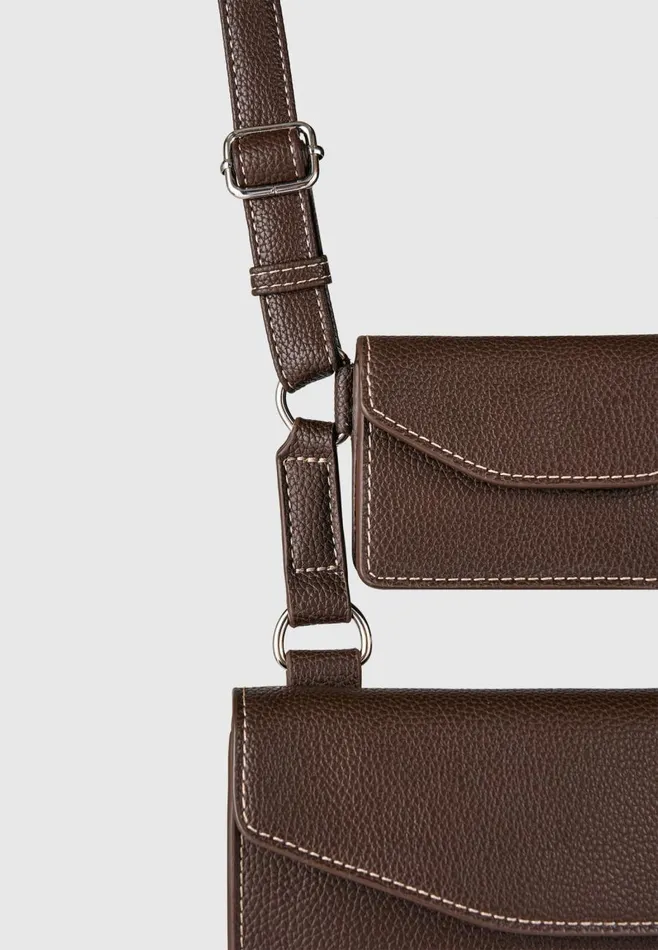Bags Men Manire De Voir Monet Duo Crossbody Bag Brown