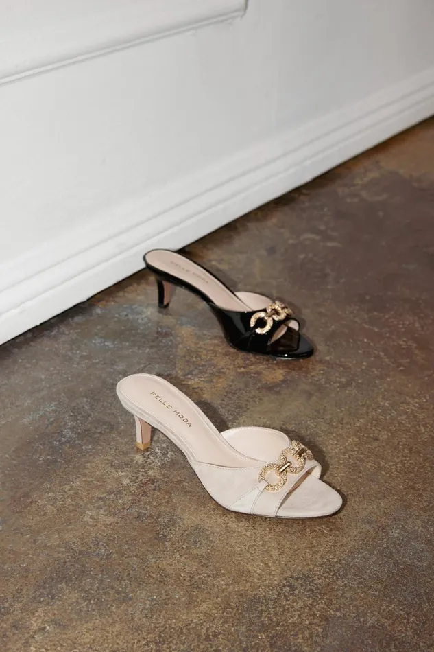 Balin 2 Slide 8211 Mushroom Women Pelle Moda Low Heels Balin 2 Slide 8211 Mushroom Women Pelle Moda Low Heels