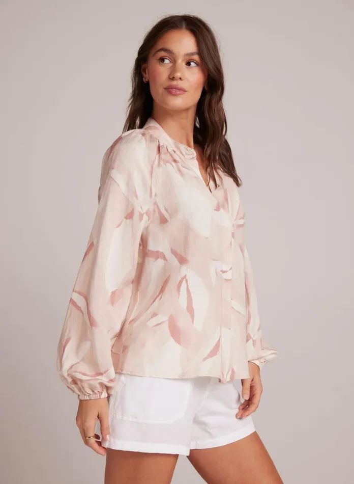 Bella Dahl Long Sleeve Long Sleeve Shirred Raglan Shirt 8211 Fresco Floral Print 8211 Women Bella Dahl Long Sleeve Long Sleeve Shirred Raglan Shirt 8211 Fresco Floral Print 8211 Women