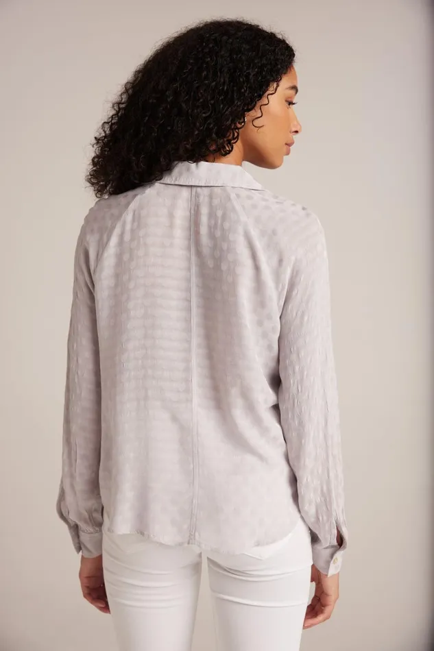 Bella Dahl Long Sleeve Round Hem Bishop Sleeve Shirt 8211 Silver Pearl 8211 Women Bella Dahl Long Sleeve Round Hem Bishop Sleeve Shirt 8211 Silver Pearl 8211 Women