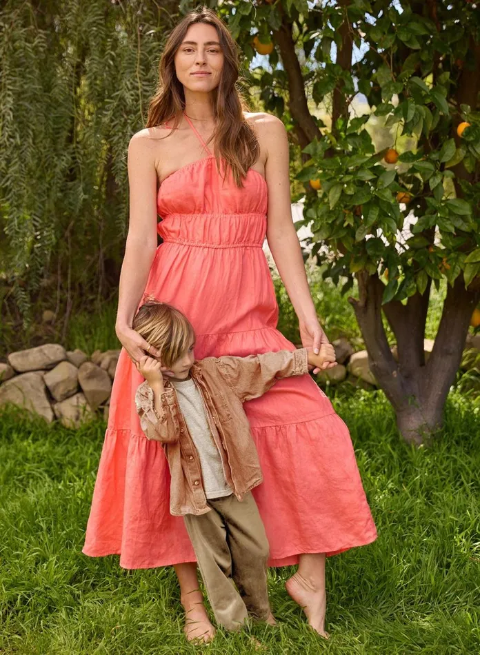 Bella Dahl Midi Dresses Gathered Halter Midi Dress 8211 Cocoa Cabana 8211 Women Bella Dahl Midi Dresses Gathered Halter Midi Dress 8211 Cocoa Cabana 8211 Women