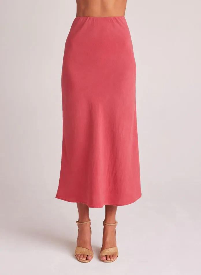 Bella Dahl Skirts Bias Midi Skirt 8211 Riviera Red 8211 Women Bella Dahl Skirts Bias Midi Skirt 8211 Riviera Red 8211 Women