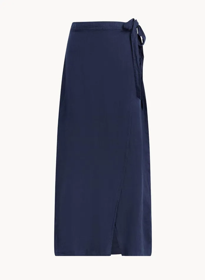 Bella Dahl Skirts Maxi Wrap Skirt 8211 Brazilian Navy 8211 Women