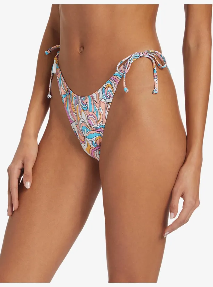 Bikinis Women Roxy Beach Classics Cheeky Bikini Bottoms Swirly Daze